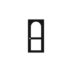 Door icon logo design vector template