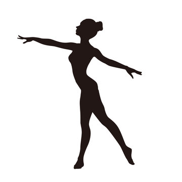 Dancer Performing Silhouette