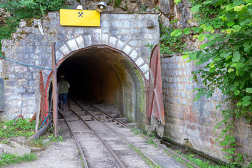 Mine shaft of the coal mine