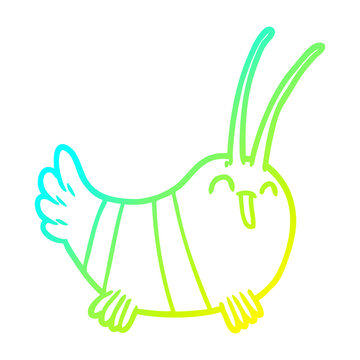 recommend clip art: cold gradient line drawing cartoon crayfish