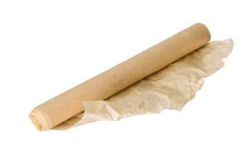 Parchment paper isolated on white