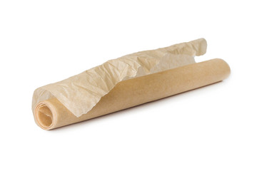 Parchment paper isolated on white