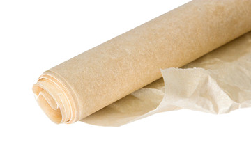 Parchment paper isolated on white