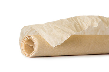 Parchment paper isolated on white