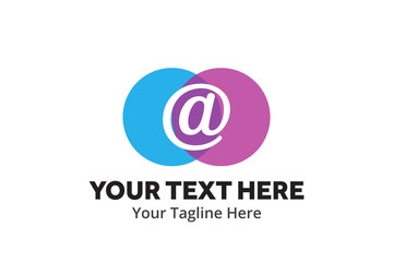 unique email message simple logo creative design in flat style with color . email message logo creative design for apps and identity business