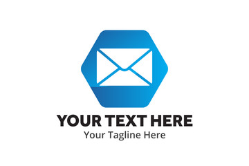 unique email message simple logo creative design in flat style with color . email message logo creative design for apps and identity business