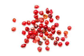 different spices isolated on white