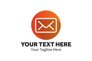 unique email message simple logo creative design in flat style with color . email message logo creative design for apps and identity business