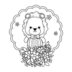 Lion cartoon design vector illustrator