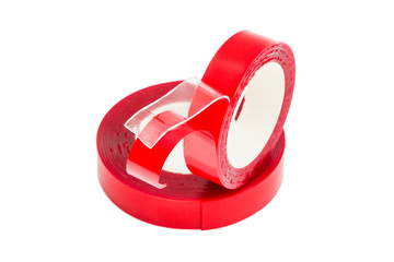 Double-sided tape isolated on white