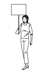 social activity and public protest in black and white