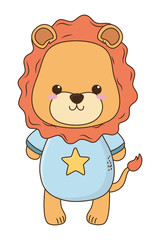Isolated baby lion cartoon design