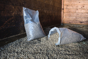  pellets as a lining for horses