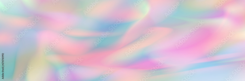 Poster horizontal abstract pastel holographic design for pattern and background