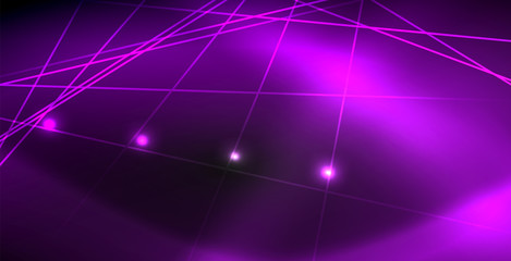 Neon color abstract lines