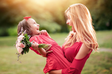 Fototapeta premium Family in the park