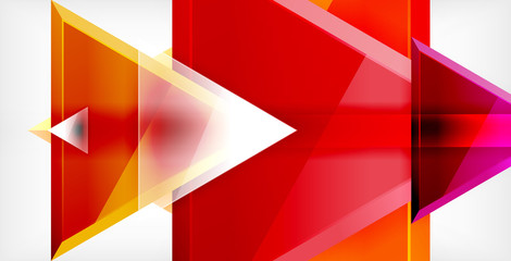 Dynamic triangle composition abstract background