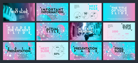 Presentation template design