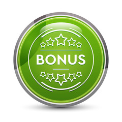 Bonus badge icon elegant green round button vector illustration