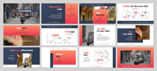 Presentation template design