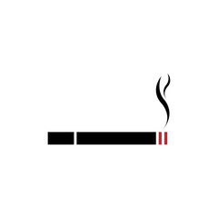 Smoking Cigarette Icon Vector Illustration - Vector