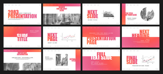 Presentation template design