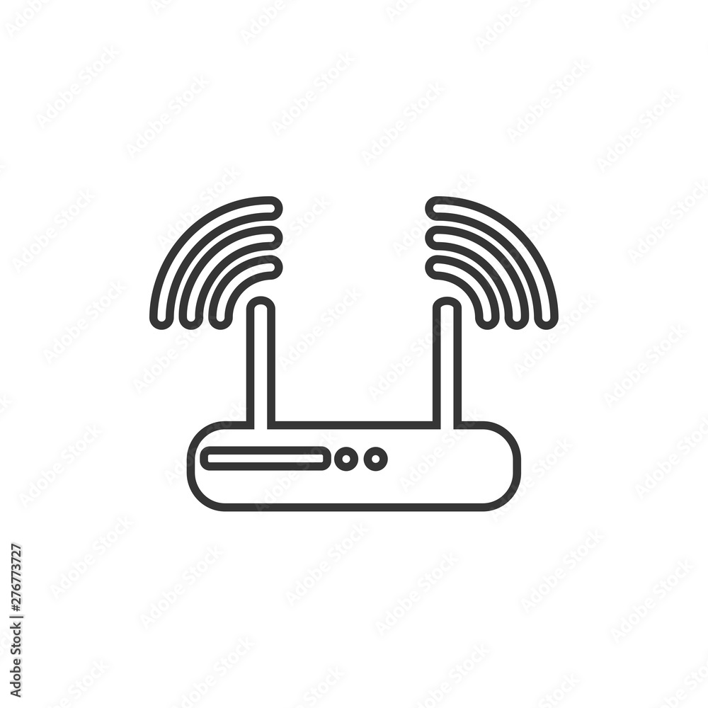 Aufkleber router icon symbol template color editable. simple logo vector illustration for graphic and web desi