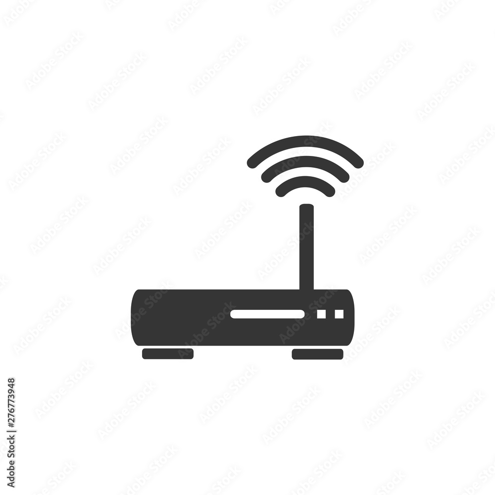 Fototapete router icon symbol template color editable. simple logo vector illustration for graphic and web desi