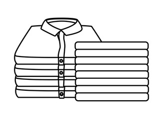 laundry wash and cleaning icons in black and white