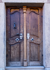 vintage door with lock
