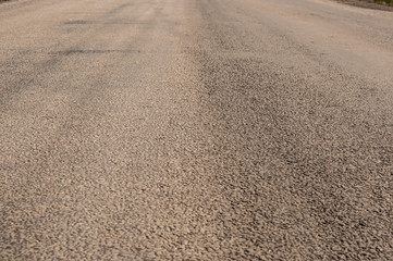 Asphalt road close up photo