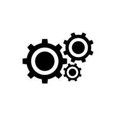 Gear Settings Icon Vector Illustration - Vector