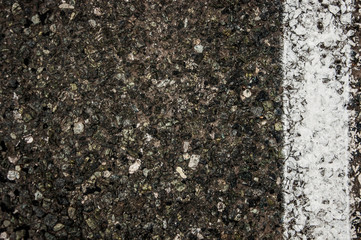 Asphalt road close up photo