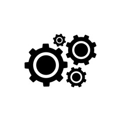 Gear Settings Icon Vector Illustration - Vector