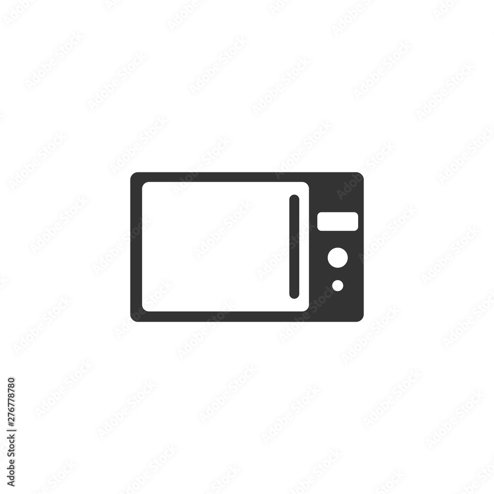 Aufkleber microwave icon symbol template black color editable. simple logo vector illustration for graphic and