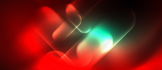 Neon glowing techno lines, hi-tech futuristic abstract background template