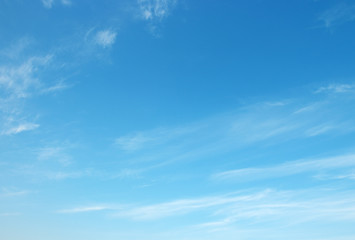 Blue sky and clouds