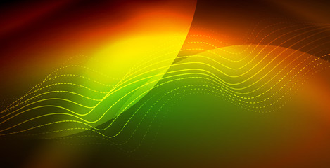Neon wave background