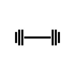 Barbell / Dumbell Gym Icon Template Vector Illustration - Vector