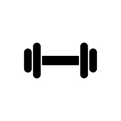 Barbell / Dumbell Gym Icon Template Vector Illustration - Vector