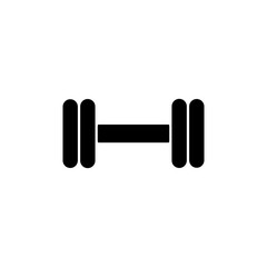 Barbell / Dumbell Gym Icon Template Vector Illustration - Vector