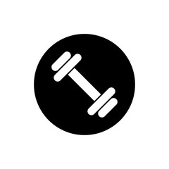 Barbell / Dumbell Gym Icon Template Vector Illustration - Vector