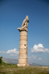 Eagle statue in Mount Nemrut Mountain, Turkey
