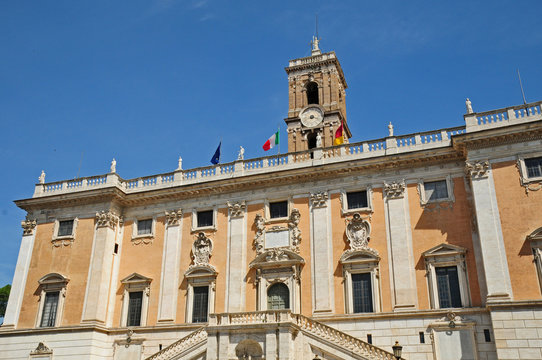 Roma, piazza del Campidoglio - Palazzo Senatorio
