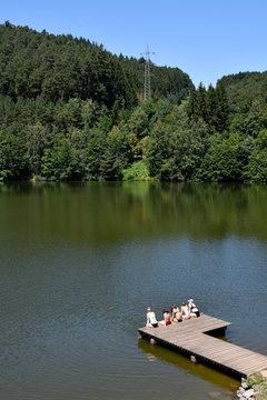 marbachstausee im sommer