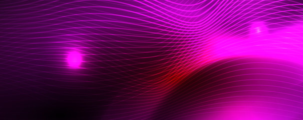 Shiny neon lines techno magic futuristic background, magic energy space light concept, abstract background wallpaper design