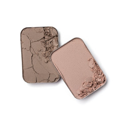 Brown and beige crushed eye shadow for makeup