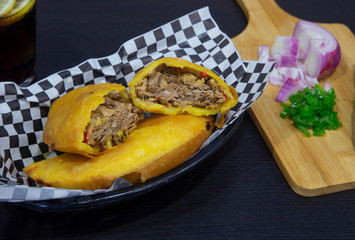 Venezuelan meat dish meat pie.