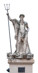 Statue of Neptun isolated on white © Sergey Ryzhkov