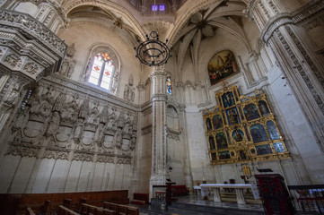 Obraz premium Toledo / Spain - April 30 / 2019 : internal view of monasterio san juan de los reyes